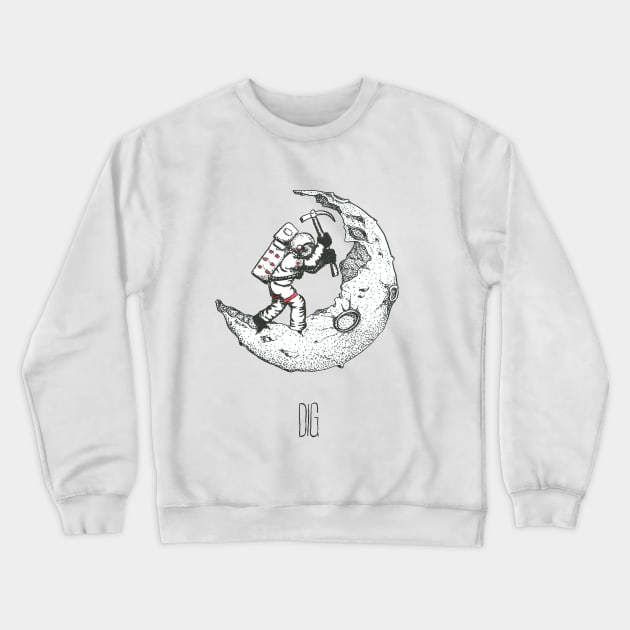 Terraform the moon Crewneck Sweatshirt by Créa'RiBo